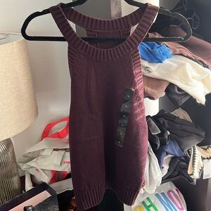Banana Republic Burgundy Knit Tank Top